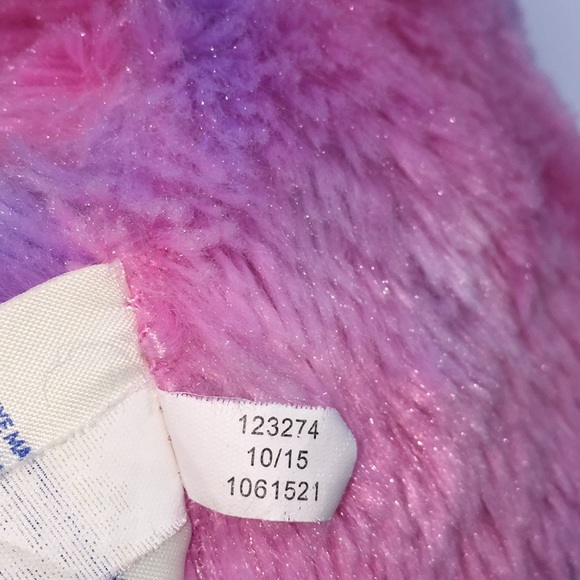 Build A Bear Cotton Candy Bear Pastel Swirl Plush Stuffed Animal BAB Hea… - Picture 10 of 11
